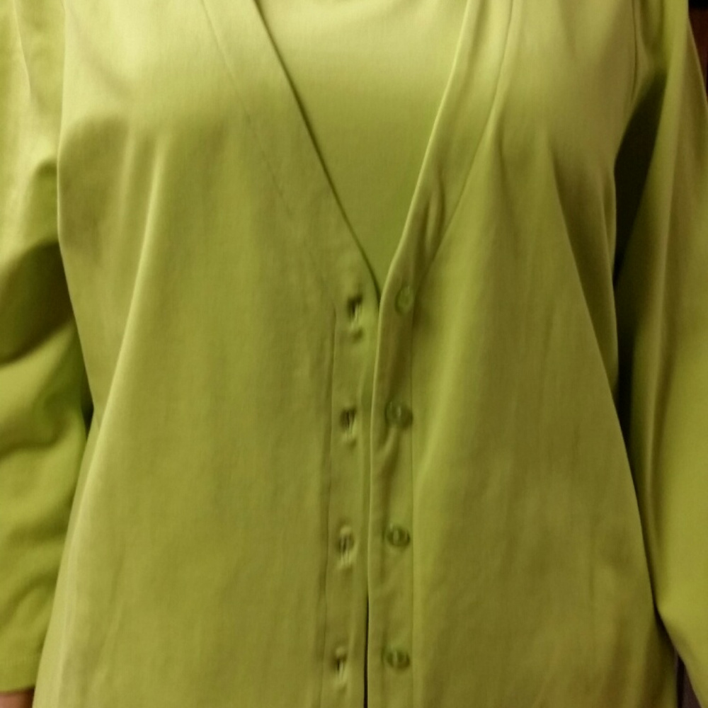Ralsey yellowish green blouse set, Size M